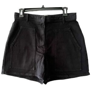 Aritzia Wilfred Free Black Cargo Shorts Size 10